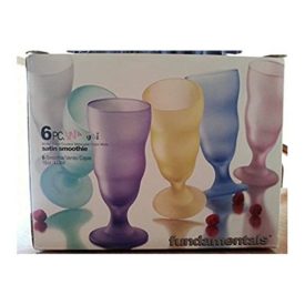 Watusi Mixed Color Satin Smoothie Glasses