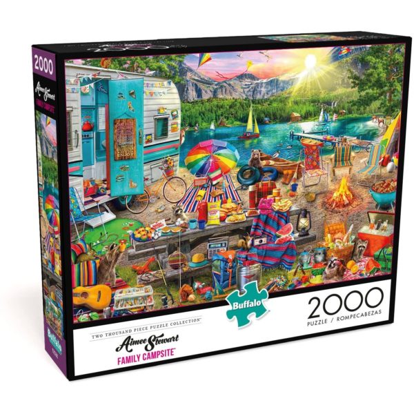 Buffalo Games - Aimee Stewart - Family Campsite - 2000 Piece Jigsaw Puzzle