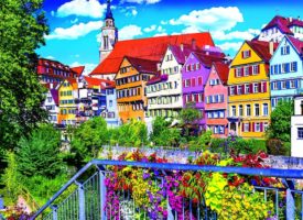 Kodak 1500 Piece - Floral Colorful Town, Tubingen Germany