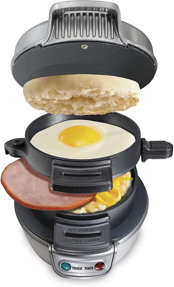 Hamilton Beach Breakfast Sandwich Maker Silver 25475W