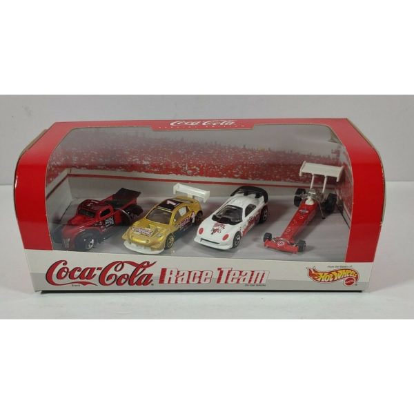 1999 Hot Wheels Coca-Cola Race Team 4 Car Set 1:64 Diecast