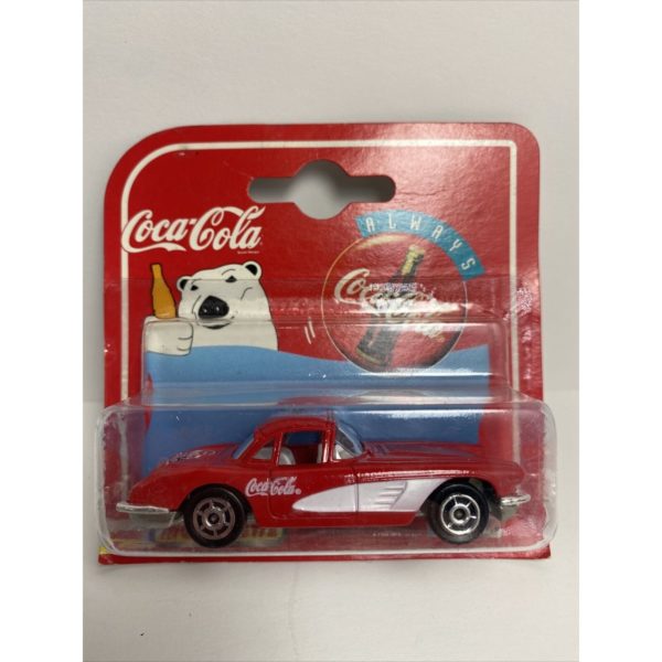 1997 Majorette 200 Series 1958 Coca Cola Corvette-Red 1:64