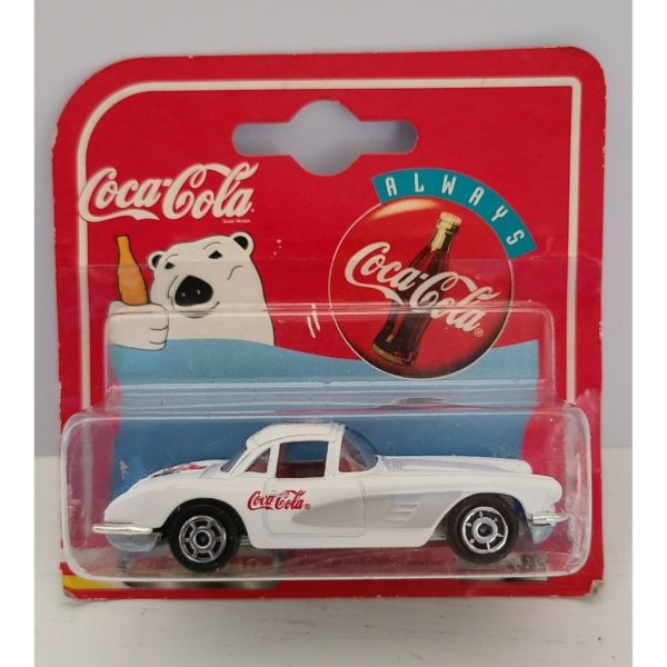 1997 Majorette 200 Series 1958 Coca Cola Corvette-White