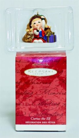 2001 Hallmark  Keepsake Ornament Curius the Elf PR2318