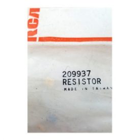 RCA VCR Replacement Resistor Made In Taiwan Part No. 209937