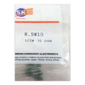SK Series VCR Replacement Resistor 1/2W 10 OHM Part No. R.5W10