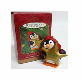 Hallmark Keepsake Christmas Ornament 2000 Gold Star Teacher Penguin QX6951