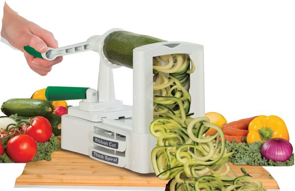 VEGGETTI PRO Spiral Cut Vegetables Fruit Table Top Kitchen Slicing Appliance