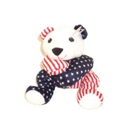 Ty Pillow Pal - SPARKLER the Patriot Bear (14 inch) Plush