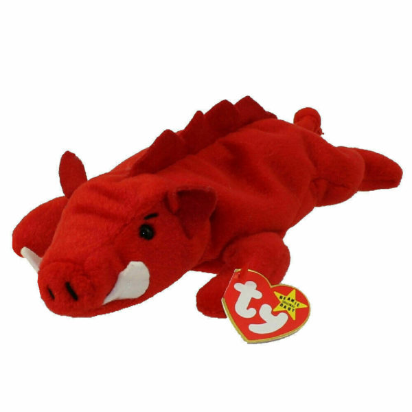 TY Beanie Baby – GRUNT the Razorback (9 inch MINT)