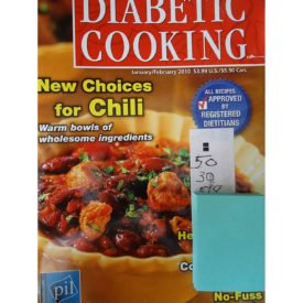 Diabetic Cooking January/February 2010 New Choices for Chili (Diabetic Cooking) (Small Format Staple Bound Booklet)