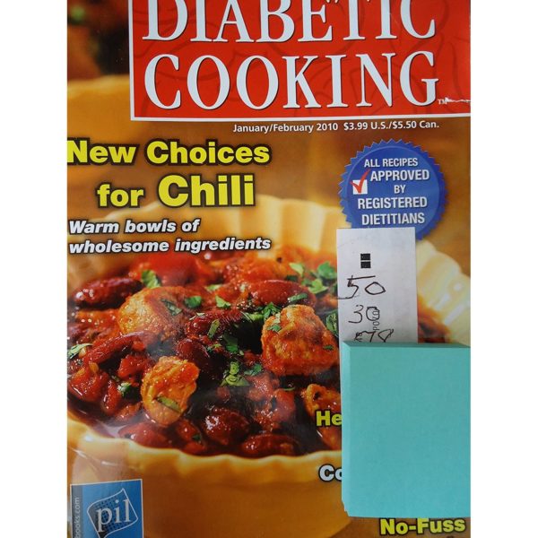 Diabetic Cooking January/February 2010 New Choices for Chili (Diabetic Cooking) (Small Format Staple Bound Booklet)