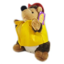 Furry Friends Rain Coat & Hat Hedgehog Plush 11