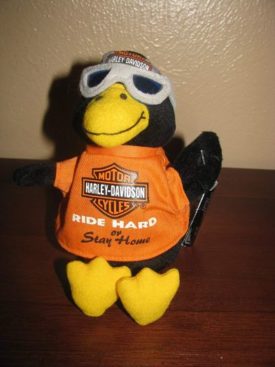 Vintage 1999 Harley Davidson Diz The Duck Bean Bag Plush