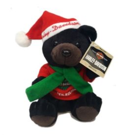 Vintage 2000 Harley Davidson Racer The Bear Christmas Bean Bag Plush