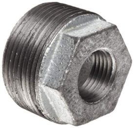 Anvil 8700130746, Malleable Iron Pipe Fitting, Hex Bushing, 1 NPT Male x 1/4...