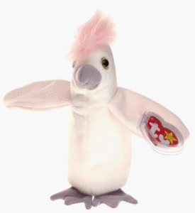 Ty Beanie Babies - Kuku the White Cockatiel