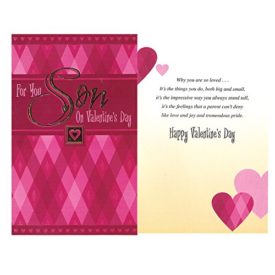 Valentines Day Greeting Card - For You, Son On Valentines Day