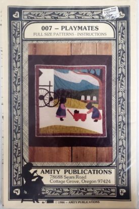 Vintage Pattern 007 Playmates Pictorial Wall Quilt 1984