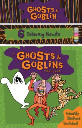 Ghosts & Goblins Coloring Book (Paperback) by Flowerpot Press