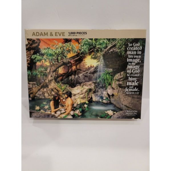 Creation Museum Adam & Eve Genesis 1:27 So God Created Man 1000 Piece Puzzle 28.5 x 20 1/8