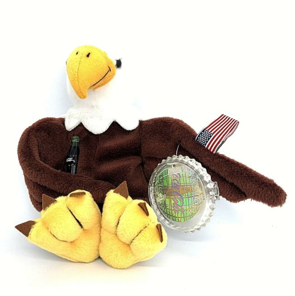 1999 Coca-Cola International USA - REEGLE THE EAGLE Bean Bag Plush 5.5"