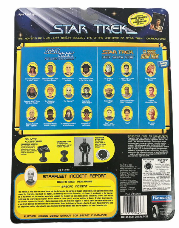 Vintage 1996 Star Trek Next Generation Figure w/Accessories - The Traveler