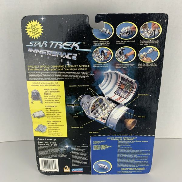 1996 Star Trek Innerspace Series Project Apollo Command & Service Module Mini Playset 6169