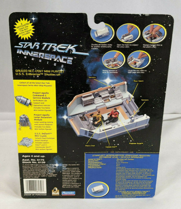 Star Trek Innerspace Series Shuttlecraft Galileo Mini Playset 6139