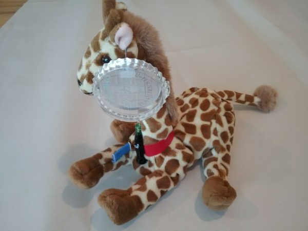 1999 Coca-Cola International SOMALIA - RIFRAFF The GIRAFFE Bean Bag Plush 5.5"