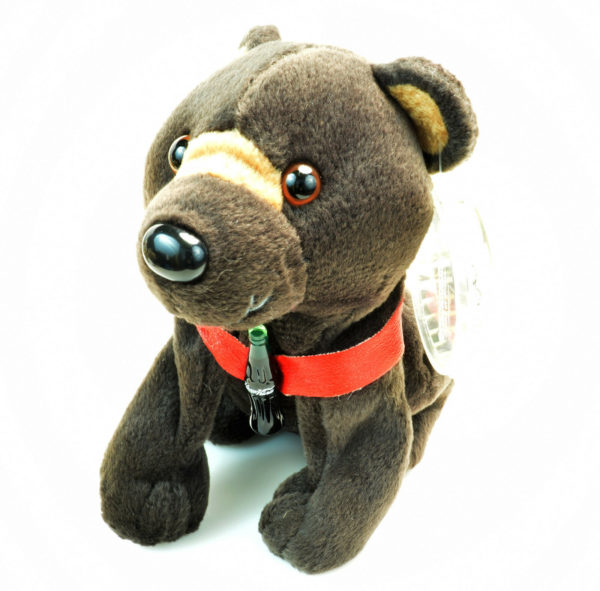 1999 Coca-Cola International RUSSIA - BARRIS The BROWN BEAR Bean Bag Plush 5.5"