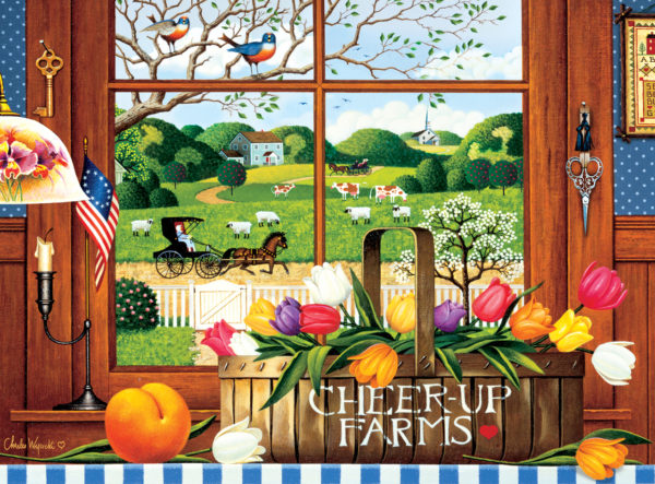 Charles Wysocki "Peach of a Day"  1000 Piece Jigsaw Puzzle by Buffalo Games