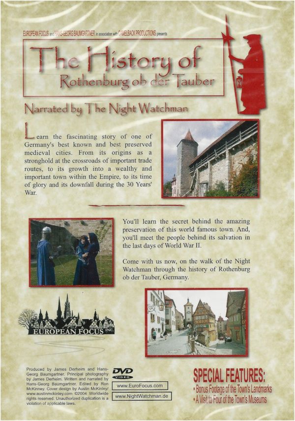 The History of Rothenburg ob der Tauber (DVD)