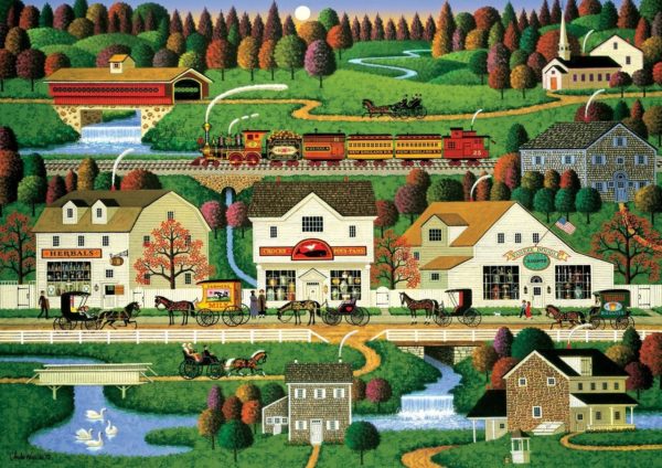 Buffalo CHARLES WYSOCKI 500 Piece Jigsaw Puzzle Yankee Wink Hollow