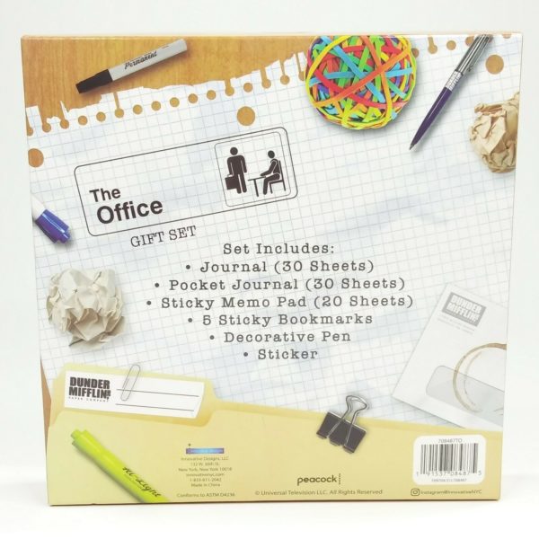 The Office - Christmas Stationary Gift Set Journal Bookmarks Pad Pen Sticker