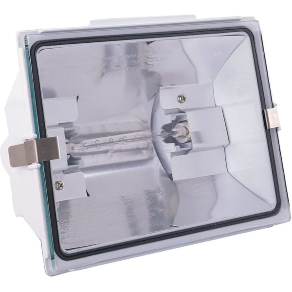 Heathco HZ-5505-WH 500 Watt White Halogen Floodlight