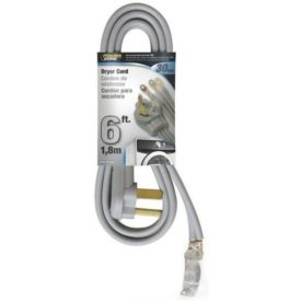 Powerzone ORD100306 SRDT Dryer Cord, 10/3, 6 ft