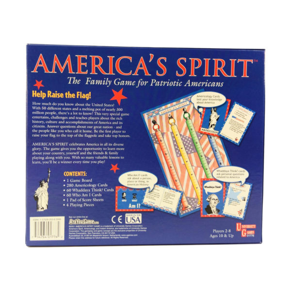 University Games America's Spirit - The Game for Patriotic Americans Ages 10+