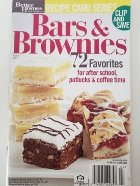 Recipe Card Series Bars & Brownies 72 Favorites (Better Homes and Gardens) (Small Format Staple Bound Booklet)