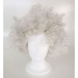Curly Clown Colorful Gray Novelty Wig Hair For Halloween, Parties and More. Adult & Teen.
