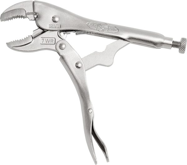 IRWIN VISE-GRIP Original Locking Pliers with Wire Cutter, Curved Jaw, 7-Inch (702L3)