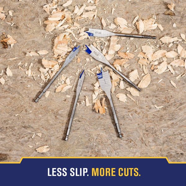 Irwin Industrial Tools 88894 Pouched Speebor Blue Groove Spade Bit Set, 13-Piece