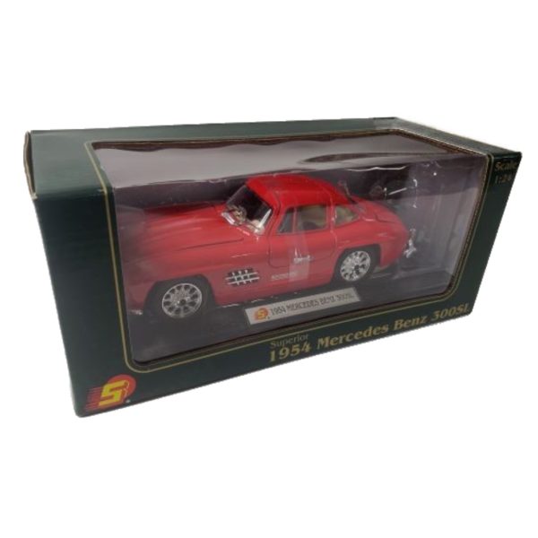 Superior 1954 Mercedes Benz 300SL Red 1:24 Scale Diecast