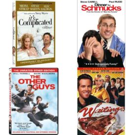 DVD Comedy Movies 4 Pack Fun Gift Bundle: It's Complicated  Dinner for Schmucks  The Other Guys The Unrated Other Edition  Waiting... Fullscreen Edition