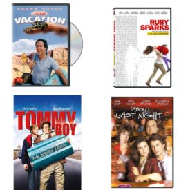 DVD Comedy Movies 4 Pack Fun Gift Bundle: National Lampoon's Vacation  Ruby Sparks  Tommy Boy  About Last Night