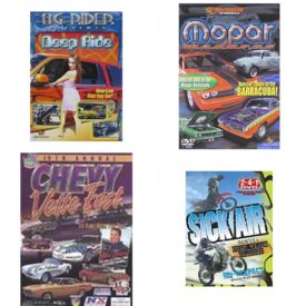 Auto, Truck & Cycle Extreme Stunts & Crashes 4 Pack Fun Gift DVD Bundle: Og Rider: Deep Ride  Mopar Madness  20th Annual Chevy Vette Fest  Sick Air
