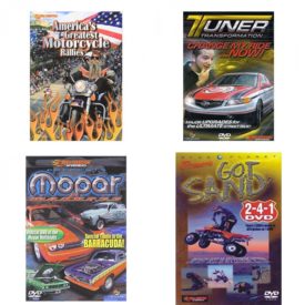 Auto, Truck & Cycle Extreme Stunts & Crashes 4 Pack Fun Gift DVD Bundle: Americas Greatest Motorcycle Rallies  Tuner Transformation: Change My Ride Now  Mopar Madness  Got Sand? by Blue Planet