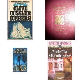 Assorted Novels Paperback Book Bundle (4 Pack): Iceberg Dirk Pitt, No. 3 Mass Market Paperback, At the Villa Romana Harlequin Premire Editions Paperback, Stranger Mass Market Paperback, Who Let that Killer in the House? Thoroughly Southern Mysteries, No. 5 Mass Market Paperback