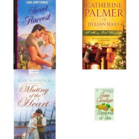 Assorted Romance Paperback Book Bundle (4 Pack): Sweet Harvest Mass Market Paperback, A Merry Little Christmas: Unto Us A Child.../Christmas, Dont Be Late Steeple Hill Christmas Anthology Paperback, Mutiny of the Heart Mass Market Paperback, Memories of You Mass Market Paperback