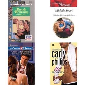 Assorted Harlequin Romance Paperback Book Bundle (4 Pack): LoverS Leap Heartbeat Paperback, Claiming His One-Night Baby Bound to a Billionaire Mass Market Paperback, The Mommy Proposal #1319 Mass Market Paperback, Hot Property Mass Market Paperback